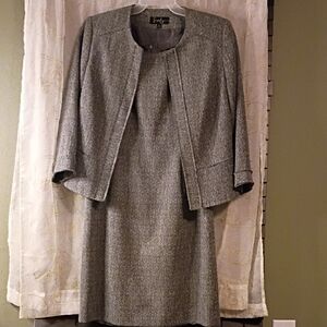 Emily Gray Dress and Jacket Ensemble